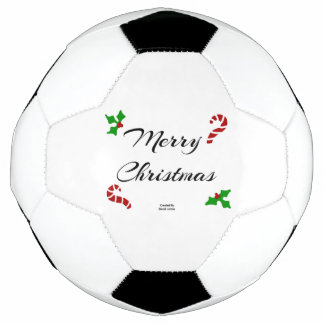 Bola de Futebol com Desejos de Natal
