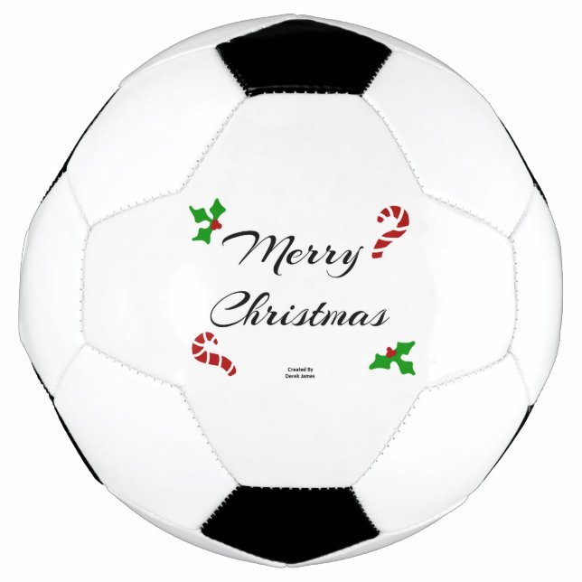 Bola de Futebol com Desejos de Natal (Frente)