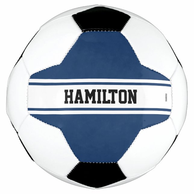 Bola de futebol com nome em qualquer cor HAMbyWG (Frente)