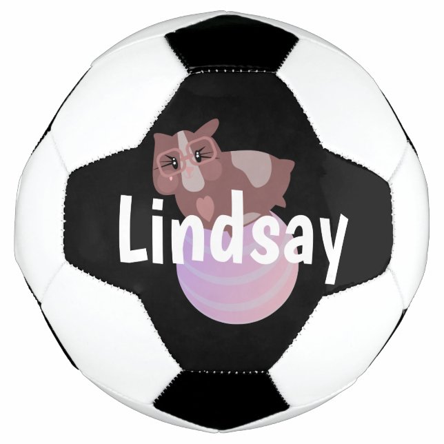 Bola de Futebol com Nome Monograma para Crianças P (Frente)