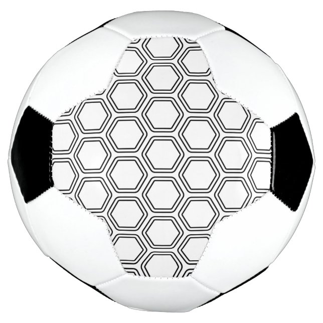 Bola de Futebol com Padrão Hexagonal (Invertido)