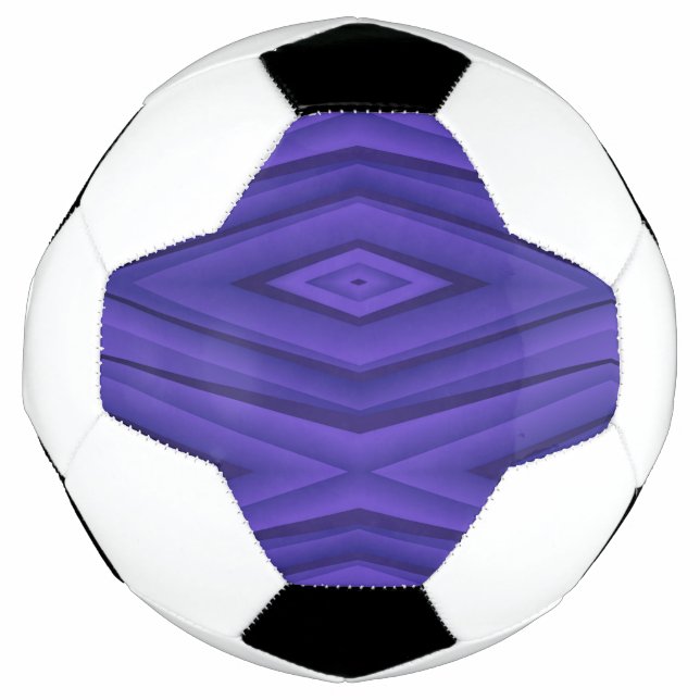 Bola de futebol com um padrão geométrico (Frente)