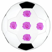 Bola de Futebol com Vidro Estampado Rosa Elegante 
