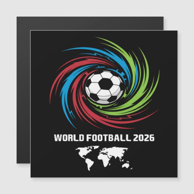 Bola de Futebol Copa do Mundo 2026 (Frente/Verso)