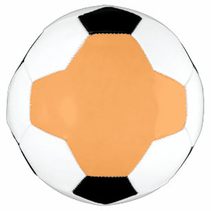Bola De Futebol Cor Cantaloupe Sólida Clássico Elegante