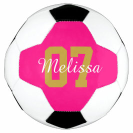 Bola De Futebol Cor-de-rosa personalizada