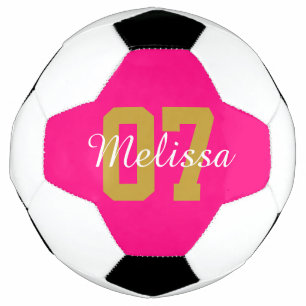 Bola De Futebol Cor-de-rosa personalizada