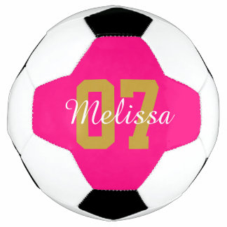 Bola De Futebol Cor-de-rosa personalizada