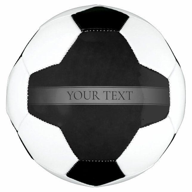 Bola De Futebol Cor Editável de Faixa de Gradiente Elegante Simple (Frente)
