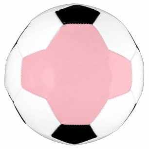 Bola De Futebol Cor Sólida Rosa Esbranquiçada da Tendência   Elega