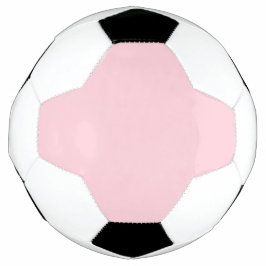 Bola De Futebol Cor Sólido Rosa Pastel | Clássico | Elegante