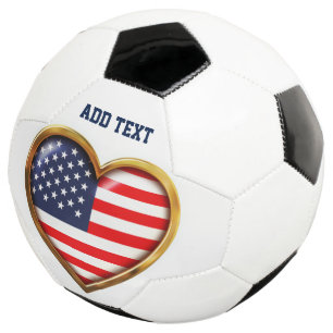 Bola De Futebol Coração Americano