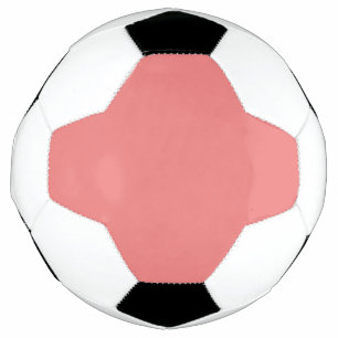 Bola De Futebol Coral Pastel Cor Sólida   Clássico   Elegante