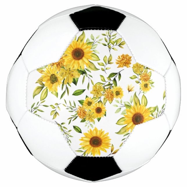 Bola De Futebol Cores d'água Girassol 8 (Frente)