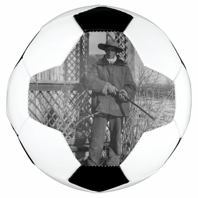 Bola De Futebol Cowboy Rancher ou canadense fora da lei do Velho O (Frente)