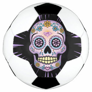 Bola De Futebol Crânio de Açúcar Roxo
