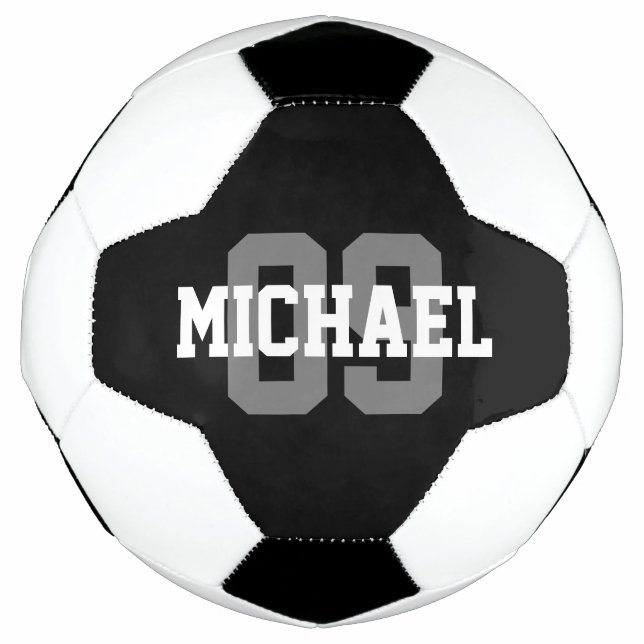 Bola De Futebol Create Your Own Custom Name Number (Frente)