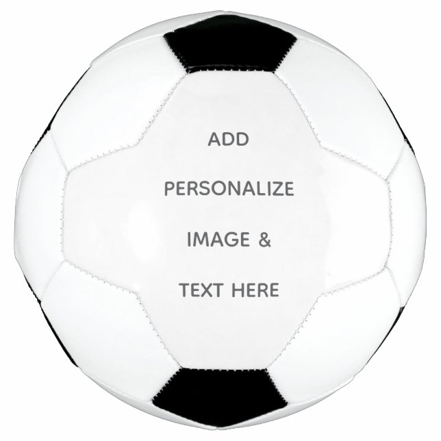 Bola De Futebol Crie o seu próprio branco  (Frente)