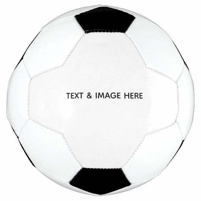 Bola De Futebol Crie seu próprio branco (Frente)