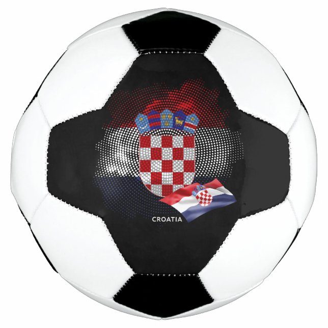 Bola De Futebol Croatia flag (Frente)
