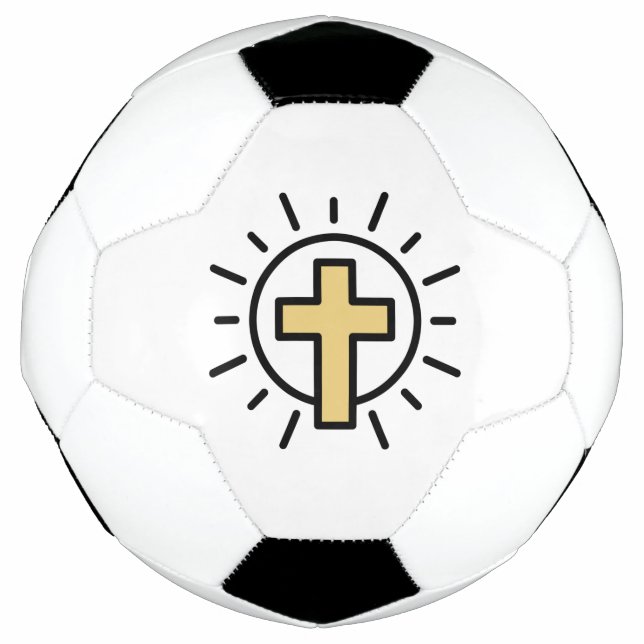 Bola De Futebol Cruz Cristã Simples (Frente)
