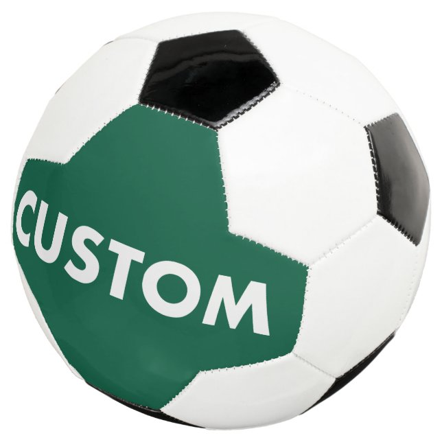 Bola De Futebol Custom Personalized HUNTER GREEN Football (Três quartos)