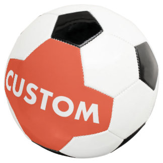 Bola De Futebol Custom Personalized RED Soccer Football