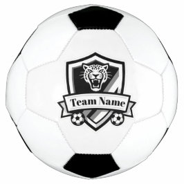 Bola De Futebol Customisable Soccer Team Jaguar Logo Soccer Ball 