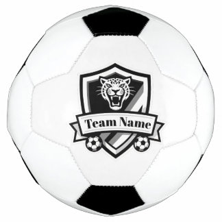 Bola De Futebol Customisable Soccer Team Jaguar Logo Soccer Ball 