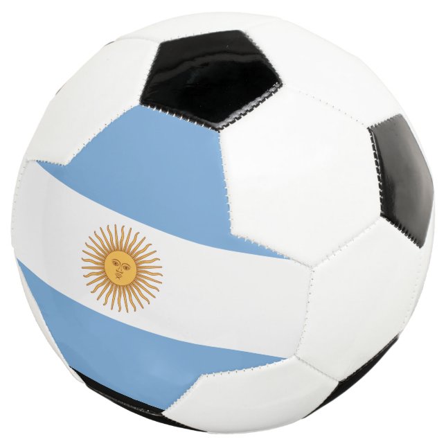 bola de futebol da Argentina Flag (Três quartos)