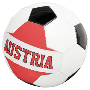 Bola de futebol da bandeira austríaca para torcedo