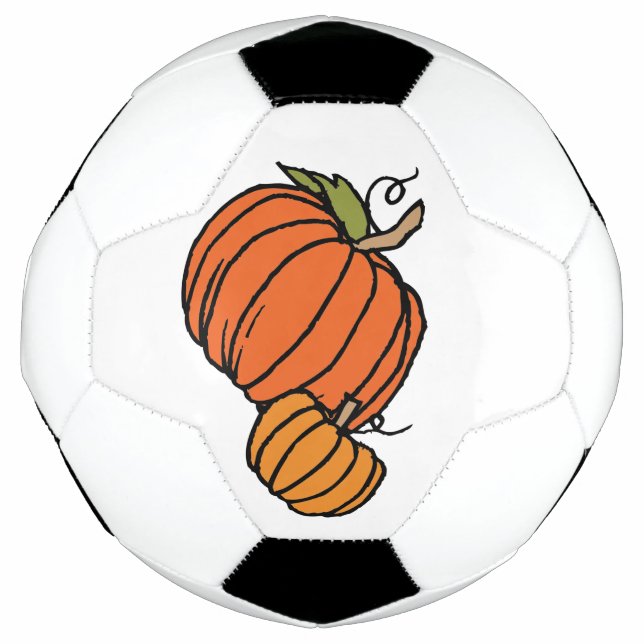 Bola de Futebol da Família Pumpkin de Ação de Graç (Frente)