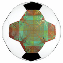Bola de Futebol da Fusão Trombótica Vermelha e Ver