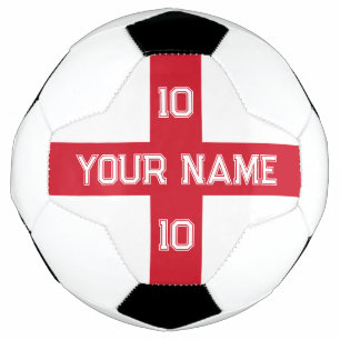 Bola de futebol da Inglaterra com número de camisa