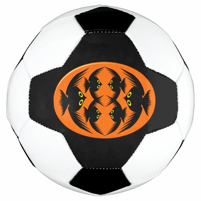 Bola de Futebol das Coroas do Dia das Bruxas (Frente)
