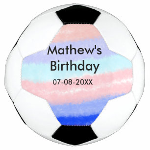 Bola De Futebol Data de adição de nome de aniversário de garoto am