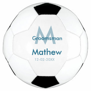 Bola De Futebol data de letra do nome do padrinho de casamento azu
