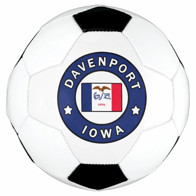 Bola De Futebol Davenport Iowa (Frente)