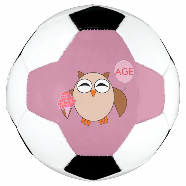 Bola de Futebol de Aniversário da Idade Personaliz (Frente)