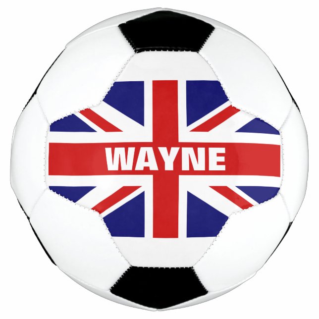 Bola de futebol de bandeira Jack da União Britânic (Frente)