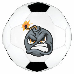 Bola de Futebol de Desenho Animado Bomba Irritada