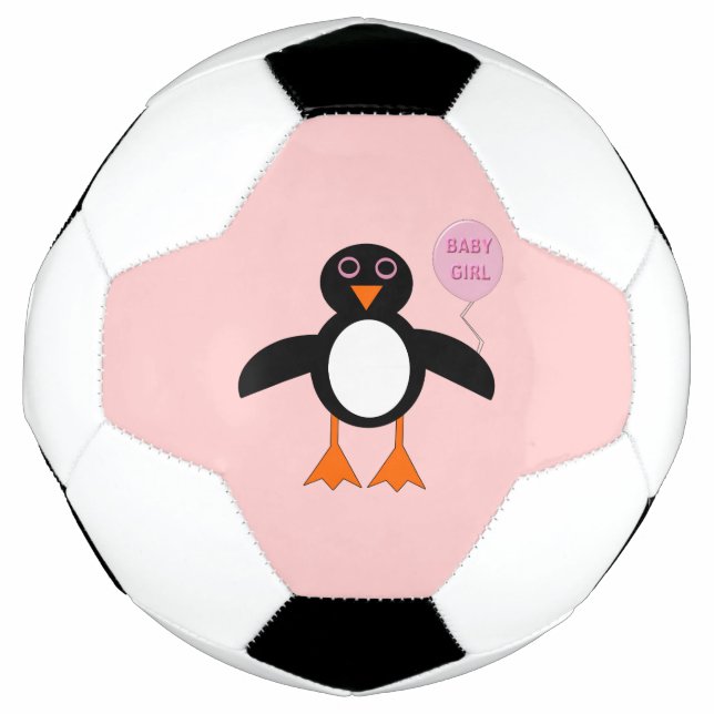 Bola de futebol de menina rosa-branca (Frente)