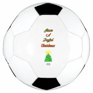 Bola de Futebol de Natal alegre