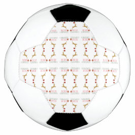 Bola de Futebol de Natal Moderno