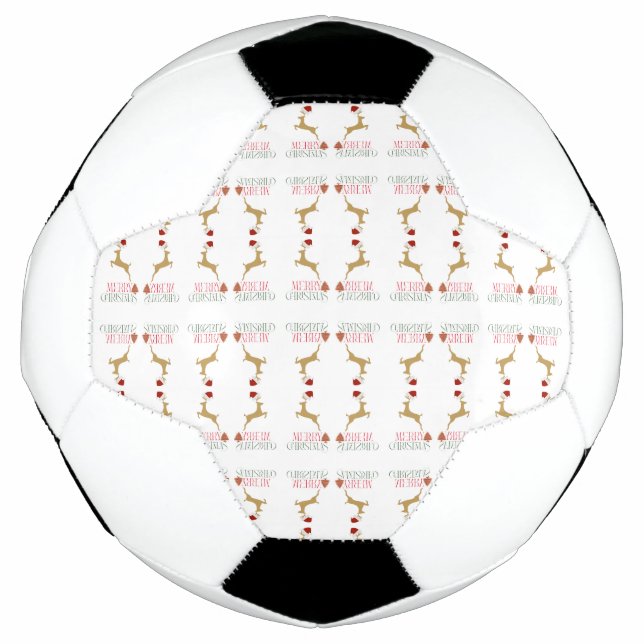 Bola de Futebol de Natal Moderno (Frente)
