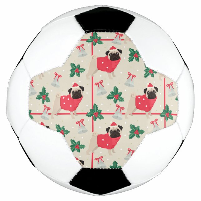 Bola de Futebol de Natal Puggy (Frente)