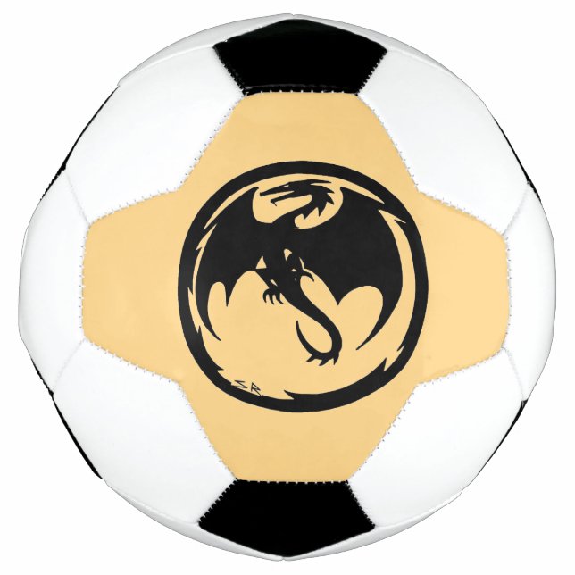Bola de futebol de ouro do Dragão Negro (Frente)