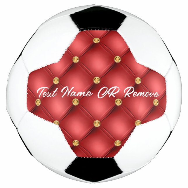 Bola de Futebol de Texto Personalizado com Lixo Do (Frente)