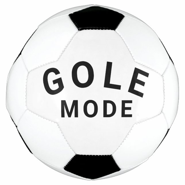 Bola de Futebol de Treino e Jogo com Texto Modo Go (Frente)