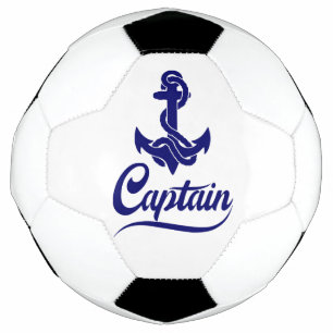 Bola De Futebol Desenho Náutico Âncora Vela Capitão